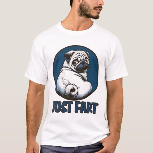 T-shirt Juste Fart Doggie (Devant)