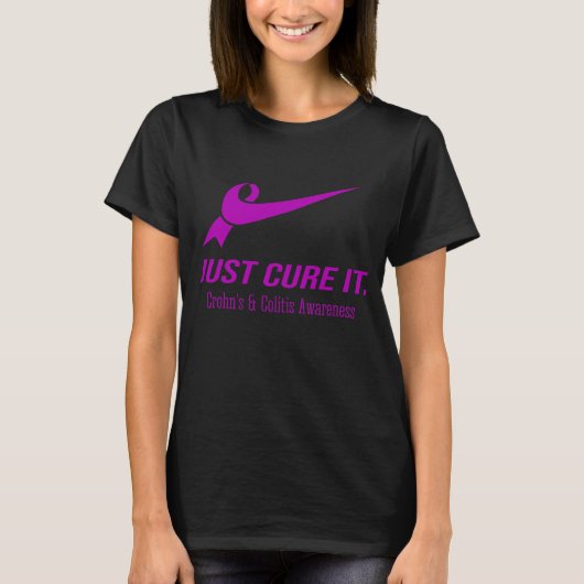 T-shirt Juste guérir It Crohn's & Colitis Sensibilisation (Devant)
