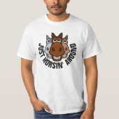 T-shirt Juste Horsin' Autour, Cheval (Devant)