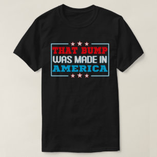 T-shirt Juste ici pour frapper les feux d'artifice drôles
