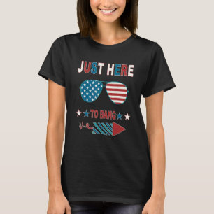 T-shirt Juste ici pour frapper vintage 14 juillet