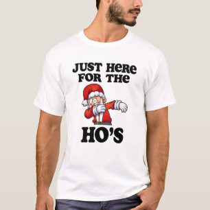 T-shirt Juste ici pour Ho la chemise Père Noël tamponnan
