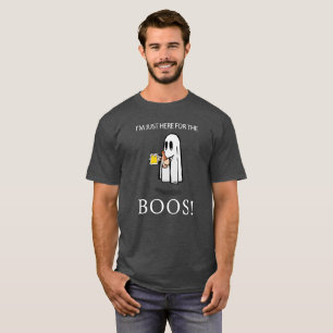 T-shirt Juste ici pour la chemise d'Halloween drôle Boos