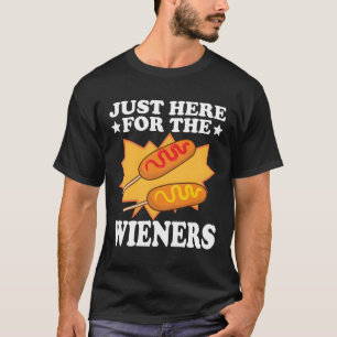 T-shirt Juste Ici Pour La Foire De L'État De Corndog De Wi