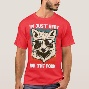 T-shirt Juste Ici Pour La Nourriture