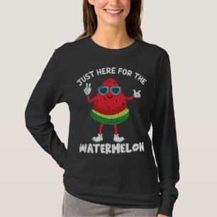 T-shirt Juste Ici Pour La Pétanque Drôle Fruit Été Gr
