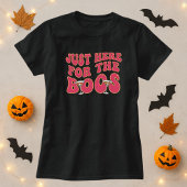 T-shirt Juste Ici Pour Le Boos Halloween Tee; Boire L'Amou