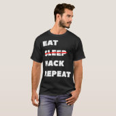 T-shirt Juste Ici Pour Le Hacking Coding Swag Hackathon (Devant entier)