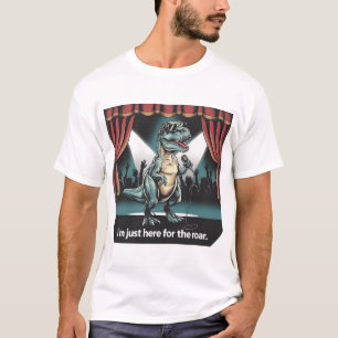 T-shirt Juste ici pour le Rar - Retro Dinosaur