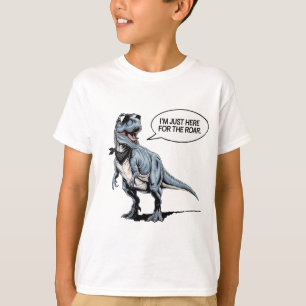 T-shirt Juste ici pour le Rar - Retro Dinosaur