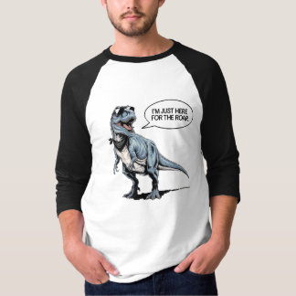 T-shirt Juste ici pour le Rar - Retro Dinosaur
