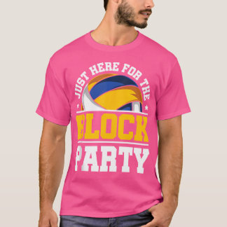 T-shirt Juste Ici Pour Le Volley-Ball Du Bloc