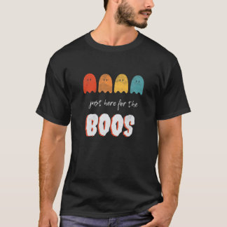 T-shirt Juste Ici Pour Les Boos Boire Ghost Halloween Gi