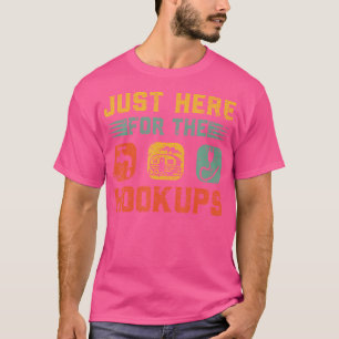 T-shirt Juste Ici Pour Les Hookups Funny Camp Rv Motorhome