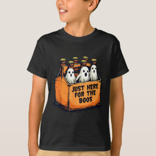 T-shirt Juste ici pour les huées Funny Halloween Ghost Bee