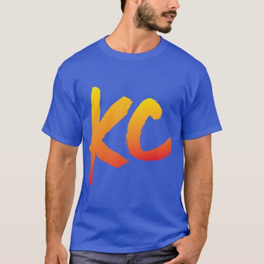T-shirt Juste KC rouge fondu (Devant)