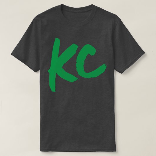 T-shirt Juste KC vert sur vert (Design devant)