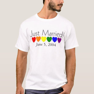 T-shirt Juste la marier-Date peut être changée