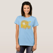 T-shirt Juste LA PLAGE ! (soleil 3D/jaune) (Devant entier)