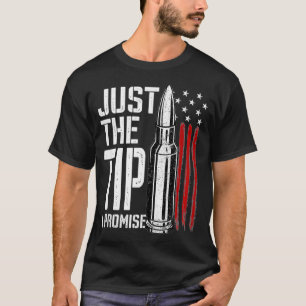 T-shirt Juste Le Conseil Je Promets Puce American Flag Gun