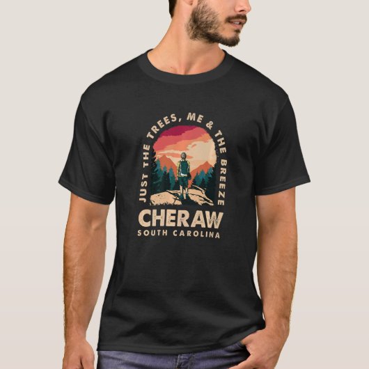 T-shirt Juste Les Arbres Moi & La Breeze Cheraw Randonnée  (Devant)