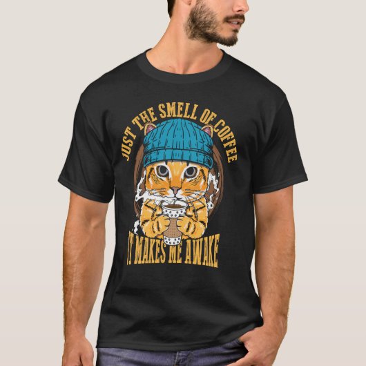 T-shirt Juste l'odeur de café (Devant)