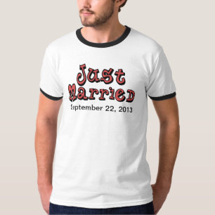 T-shirt Juste marié personnalisable
