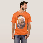 T-shirt Juste Marié Son Et Son Orange Unisex (Devant entier)