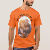 T-shirt Juste Marié Son Et Son Orange Unisex (Devant)