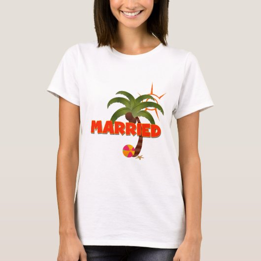 T-shirt Juste MARIÉ Tropical (Devant)