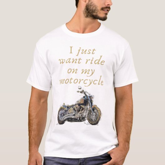 T-shirt Juste monter et s'amuser (Devant)