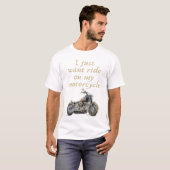 T-shirt Juste monter et s'amuser (Devant entier)