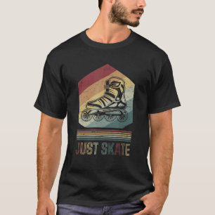 T-shirt Juste Patiner Rouleau Chaussure Bottes de Roue