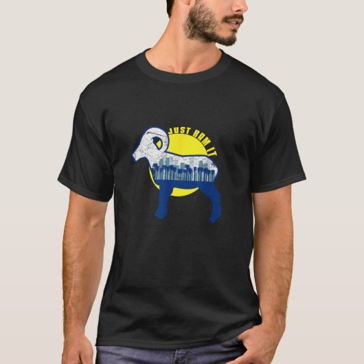 T-shirt Juste Ram it Funny Rams Pittoresque (Devant)