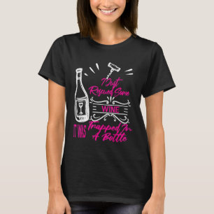 T-shirt Juste Secouru Quelques Vins Drôle Vin Snob Hommes