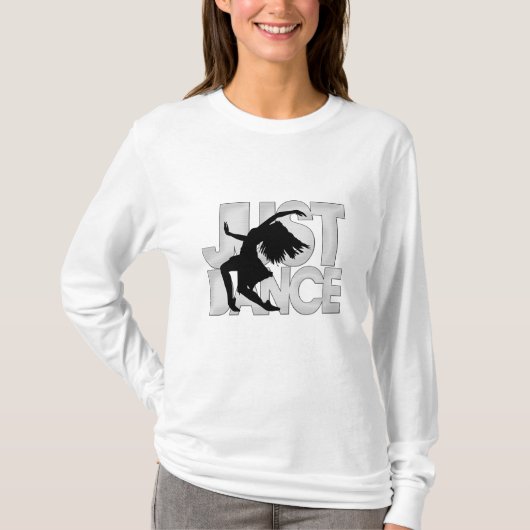 T-shirt Juste silhouette de danse (Devant)