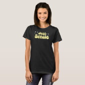 T-shirt Juste Sourire, Graphique Vibrations Positives (Devant entier)