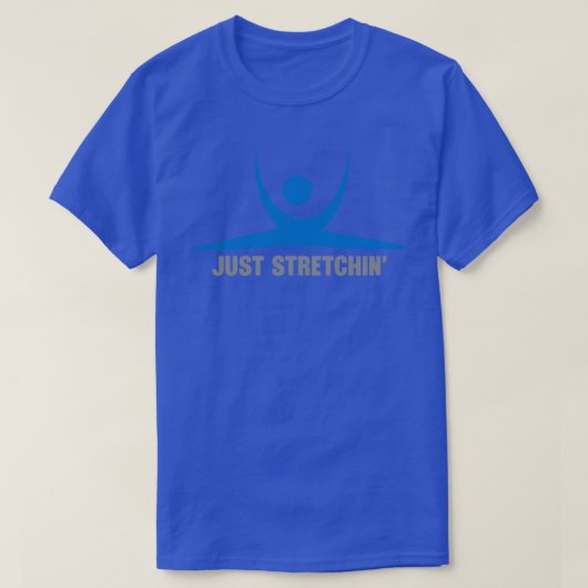 T-shirt Juste Stretchinx27 Design De Figure En Bleu (Design devant)