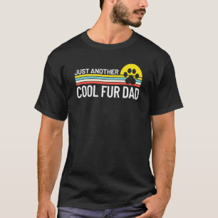 T-shirt Juste un autre papa à fourrure cool vintage chien 