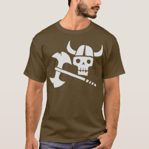 T-shirt Juste un crâne viking