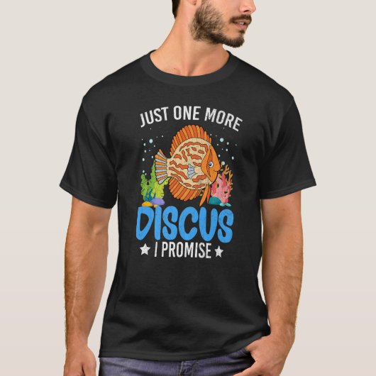 T-shirt Juste Un De Plus Discus Poisson Pêche Aquarium Gr (Devant)