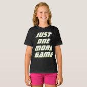 T-shirt Juste Un De Plus Jeu Enfants Bold White Gamer Slog (Devant entier)