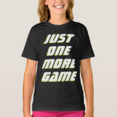 T-shirt Juste Un De Plus Jeu Enfants Bold White Gamer Slog (Devant)