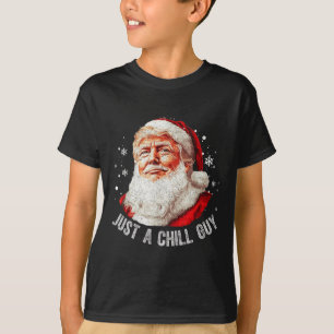 T-shirt Juste un enfant Noël drôle Père Noël Trump Noël