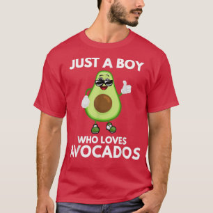 T-shirt Juste Un Garçon Qui Aime Avocados Drôle Vegan Food