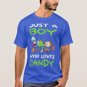 T-shirt Juste Un Garçon Qui Aime Candy I Lollipop I Kids I