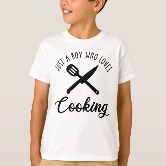 T-shirt Juste un garçon qui aime la Cuisine (Devant)