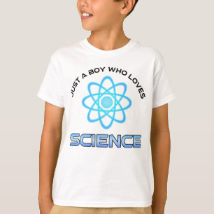 T-shirt Juste un garçon qui aime la science