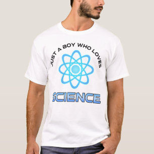 T-shirt Juste un garçon qui aime la science