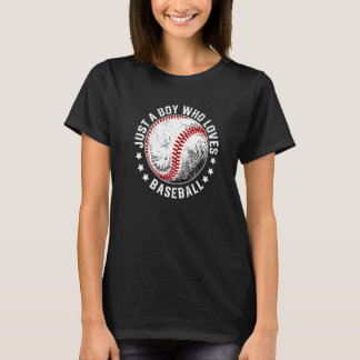 T-shirt Juste un garçon qui aime le baseball préféré pl